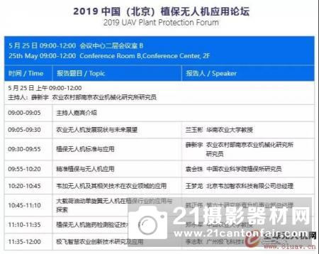 2019全球无人机应用及防控大会会议日程